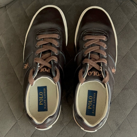 Polo, Mens, Leather, Lace-Up, Sneakers. - Picture 7 of 11